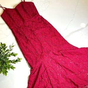 Calf-length dark red/burgundy Dress 🥀